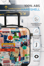 56x45x25cm PRINT Cabin Carry on Case