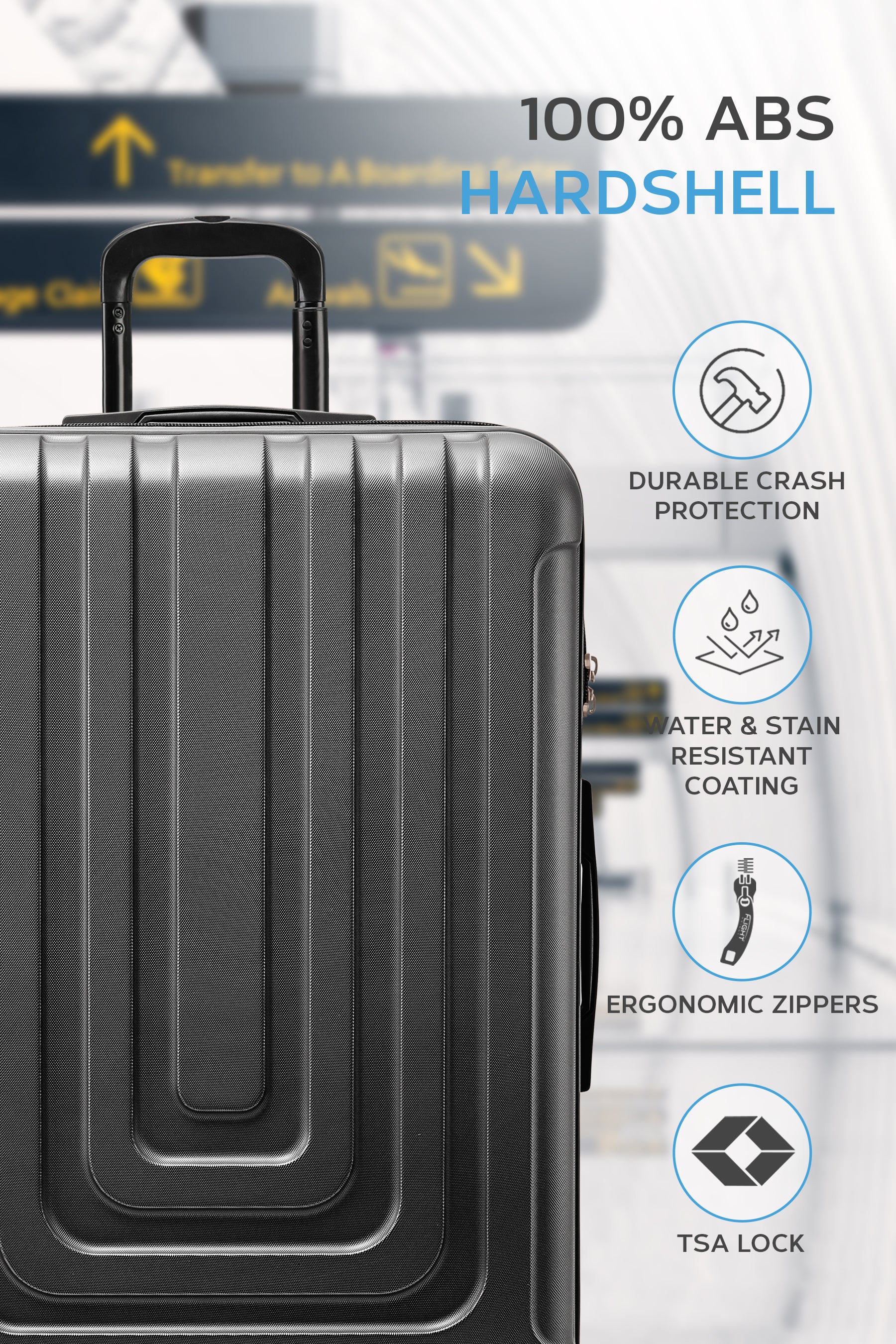Large 30" CURVE Check in Hold Luggage