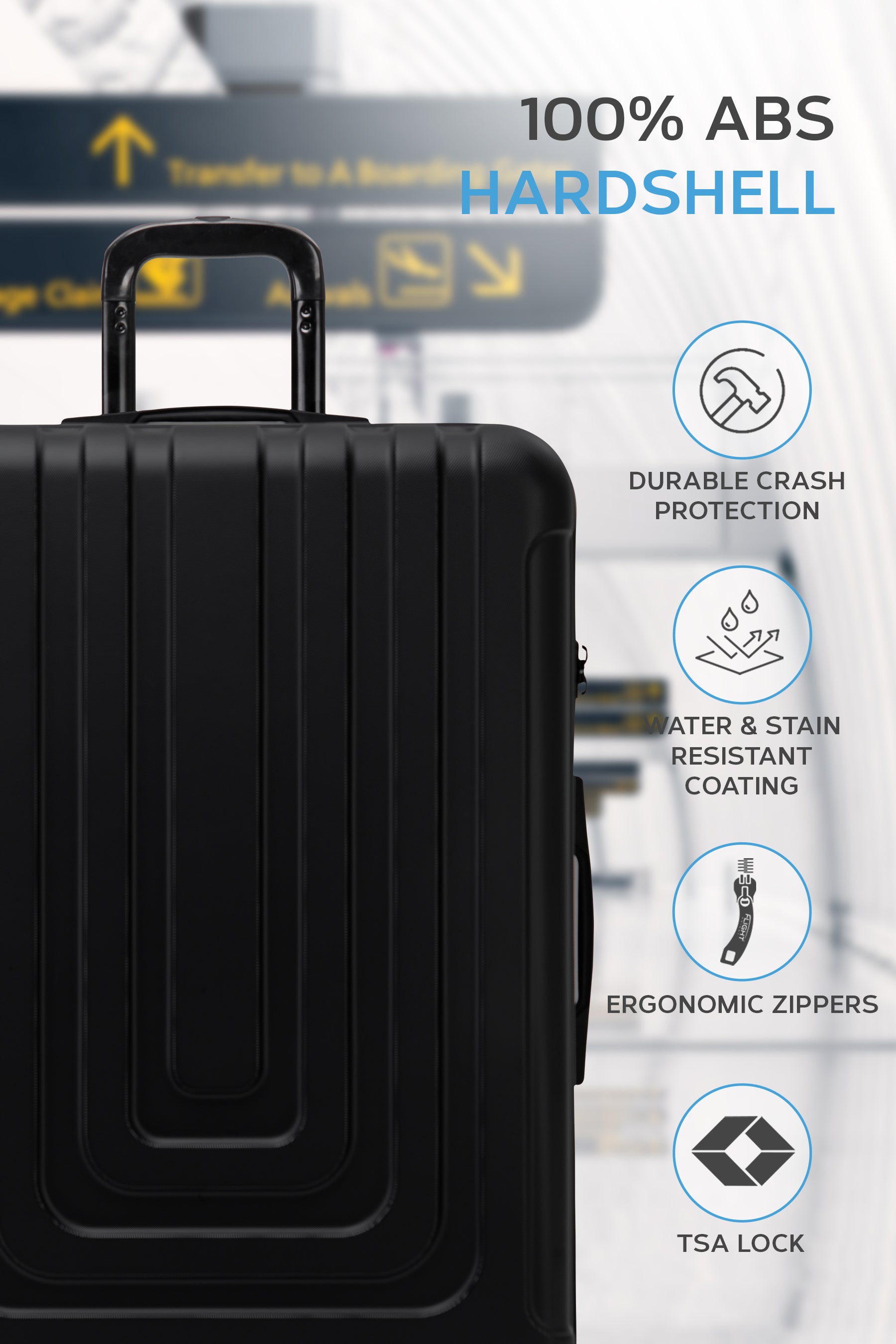 Large 30" CURVE Check in Hold Luggage