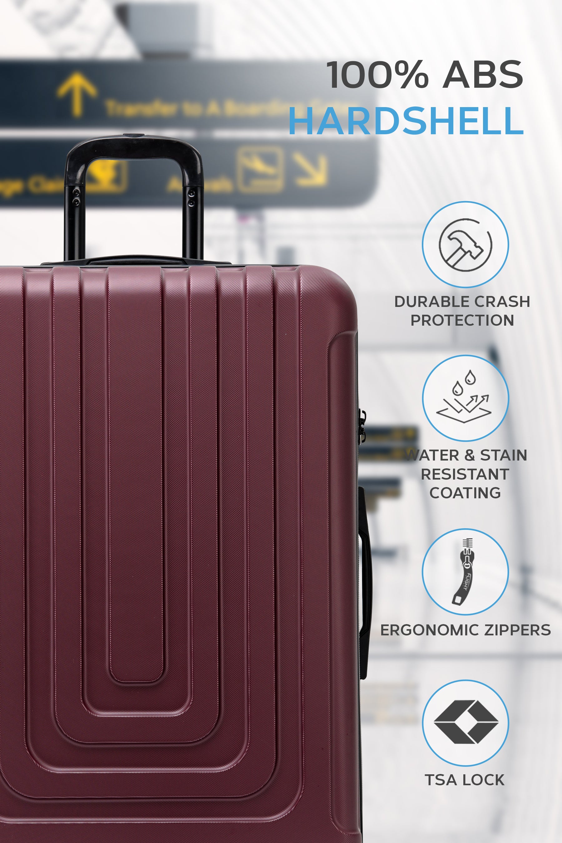 Large 30" CURVE Check in Hold Luggage