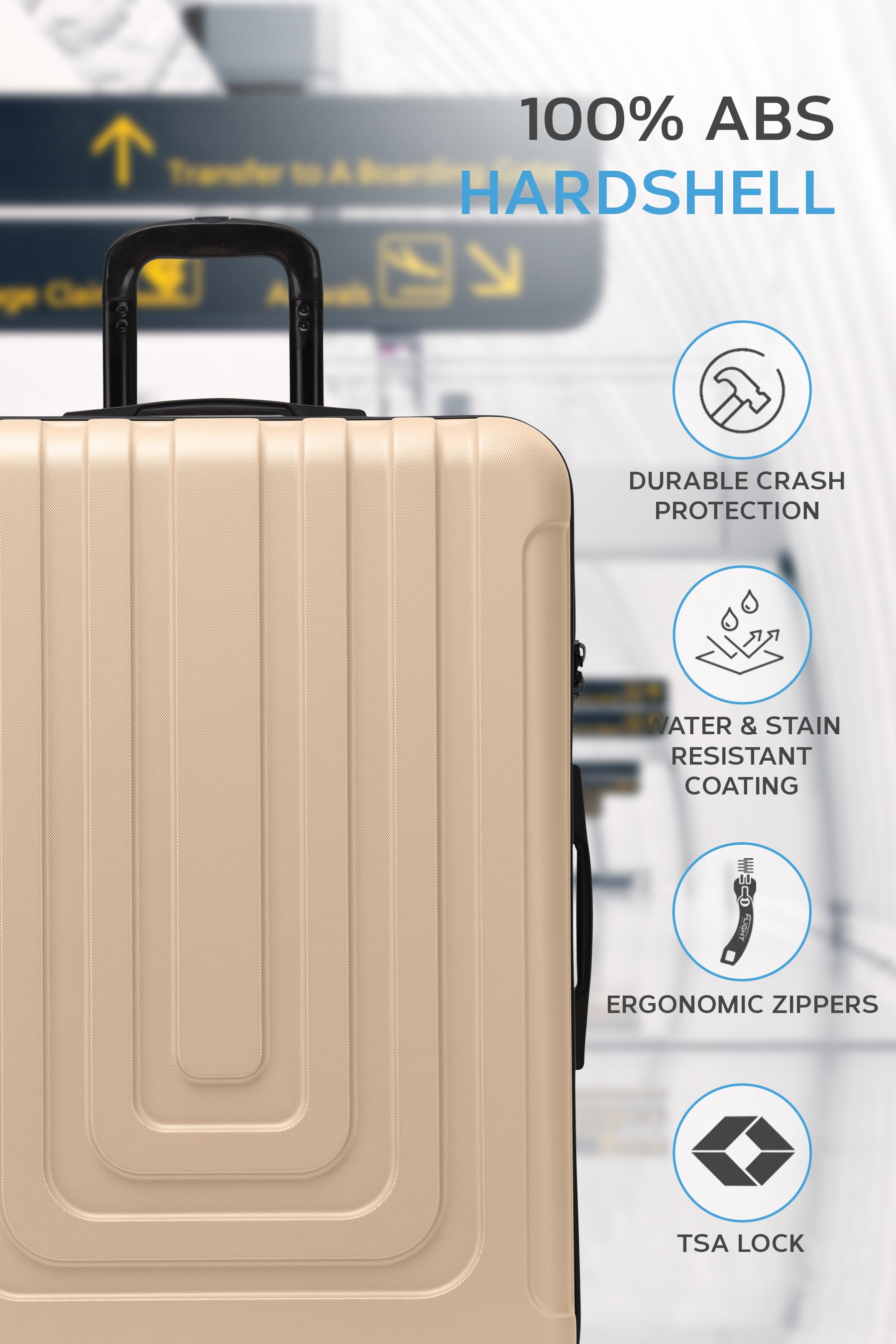 Large 30" CURVE Check in Hold Luggage