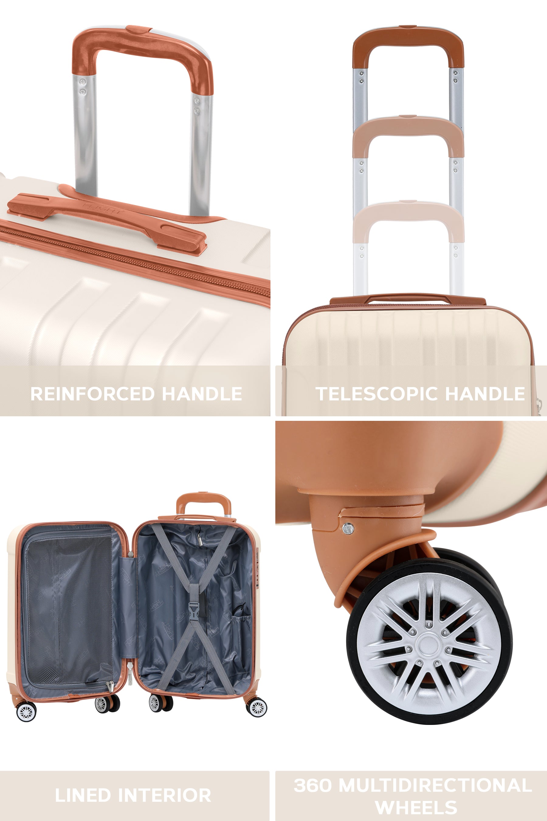 55x35x20cm CURVE Carry on Cabin Case