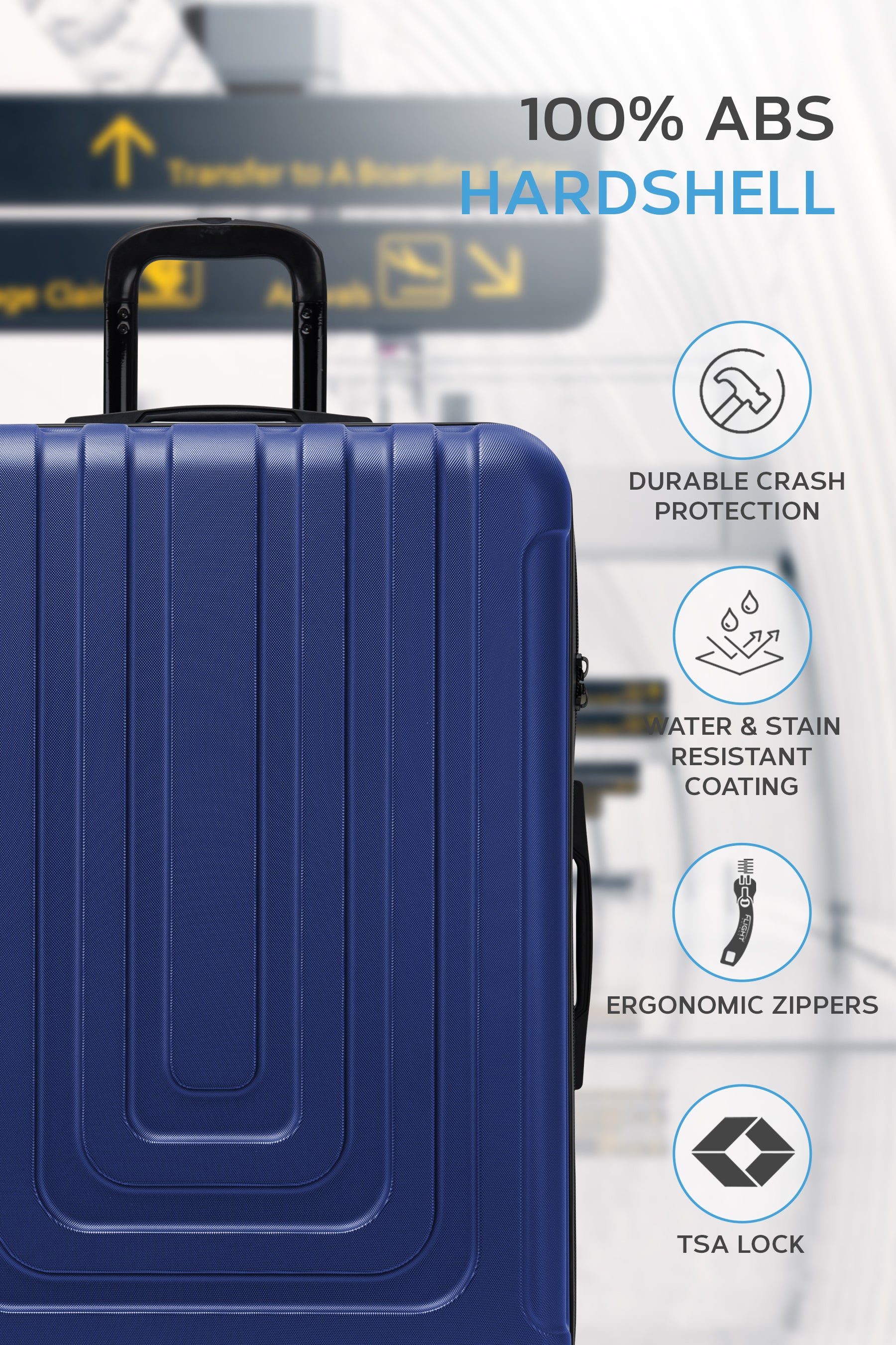 Large 30" CURVE Check in Hold Luggage