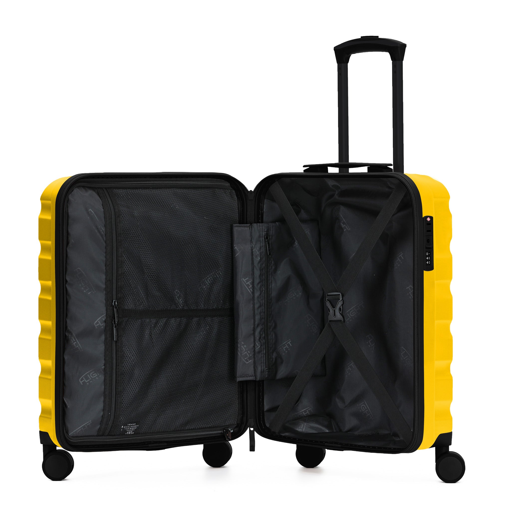 55x40x23cm SAFIR Carry-On Cabin Case - TSA Lock & 8 Wheels