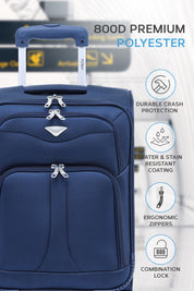 55x35x20cm Soft Shell Cabin Carry on Case