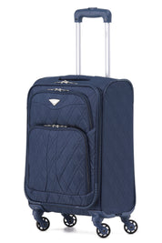 55x35x20cm Soft Shell Cabin Carry on Case - Quilted