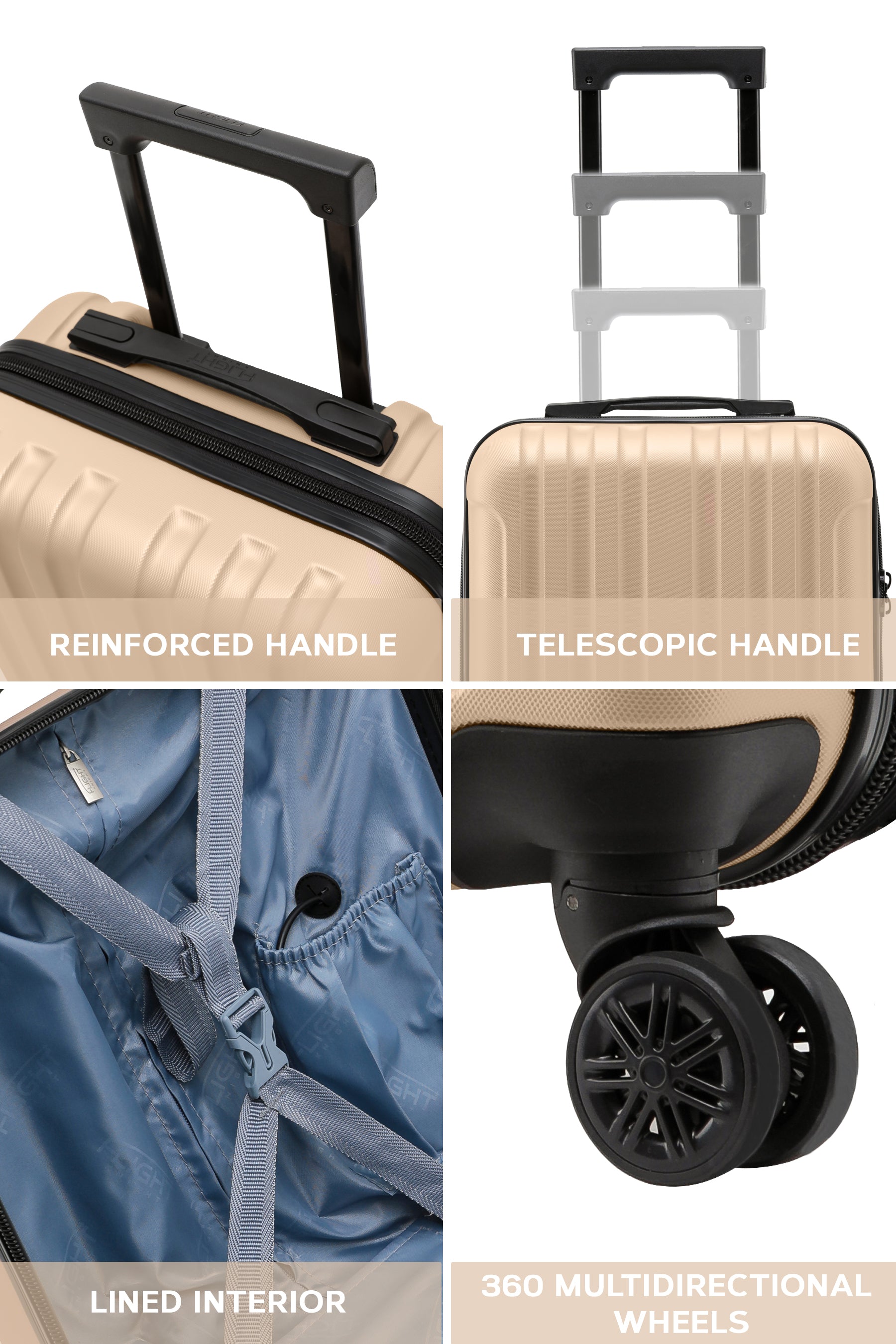 45x36x20cm CURVE Cabin Carry on Case