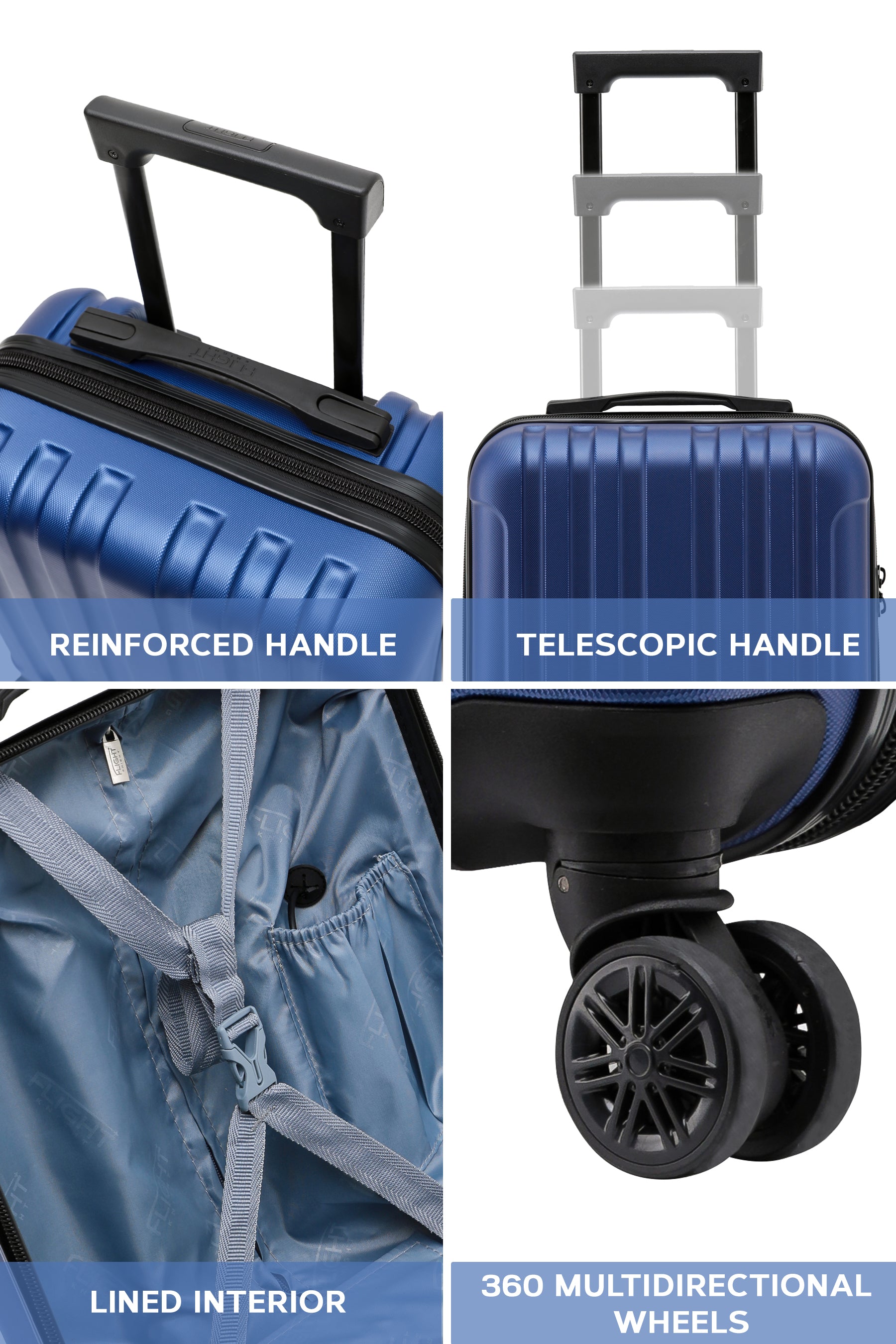 45x36x20cm CURVE Cabin Carry on Case
