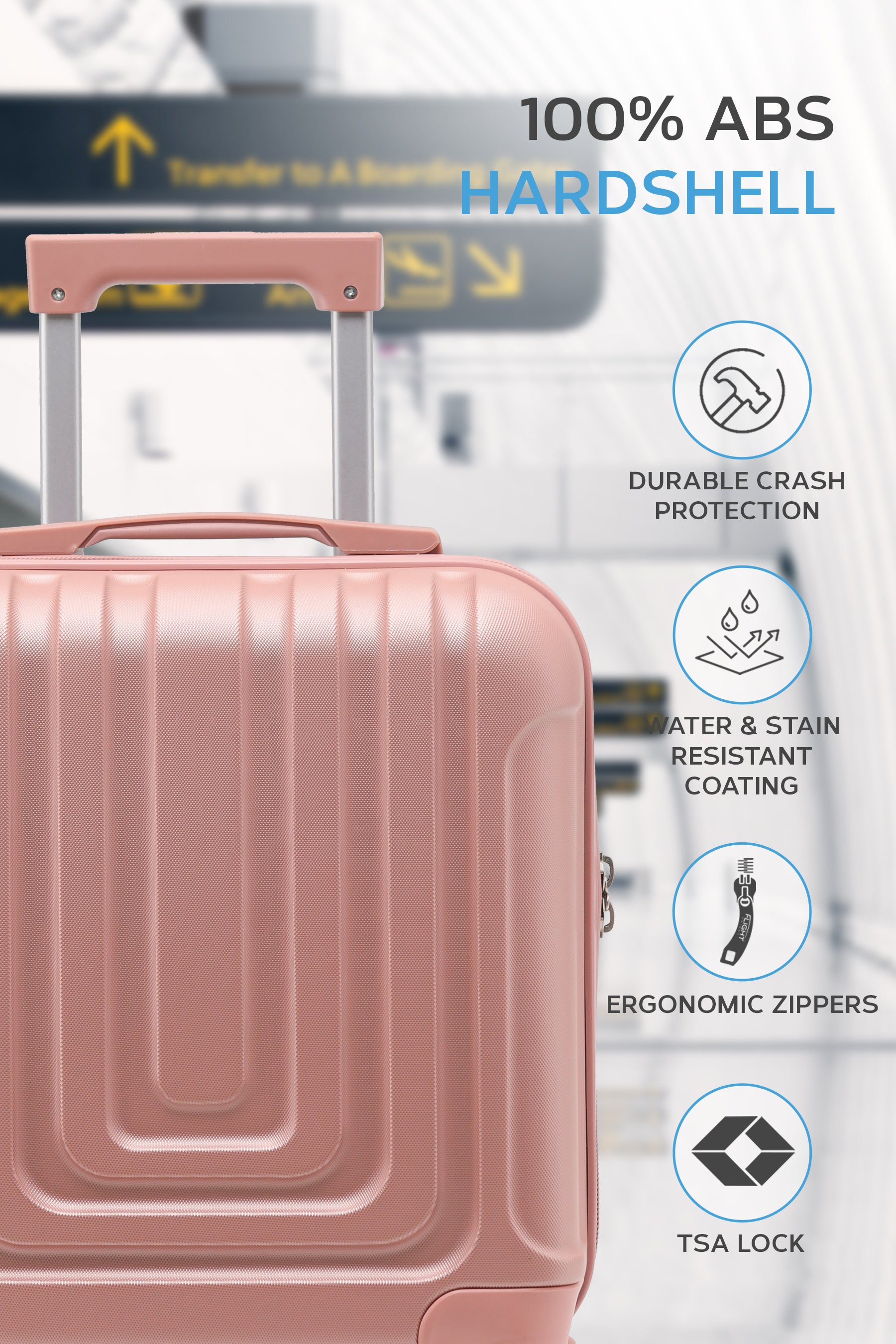 45x36x20cm CURVE Cabin Carry on Case