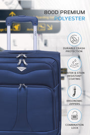55x40x20cm Soft Shell Cabin Carry on Case