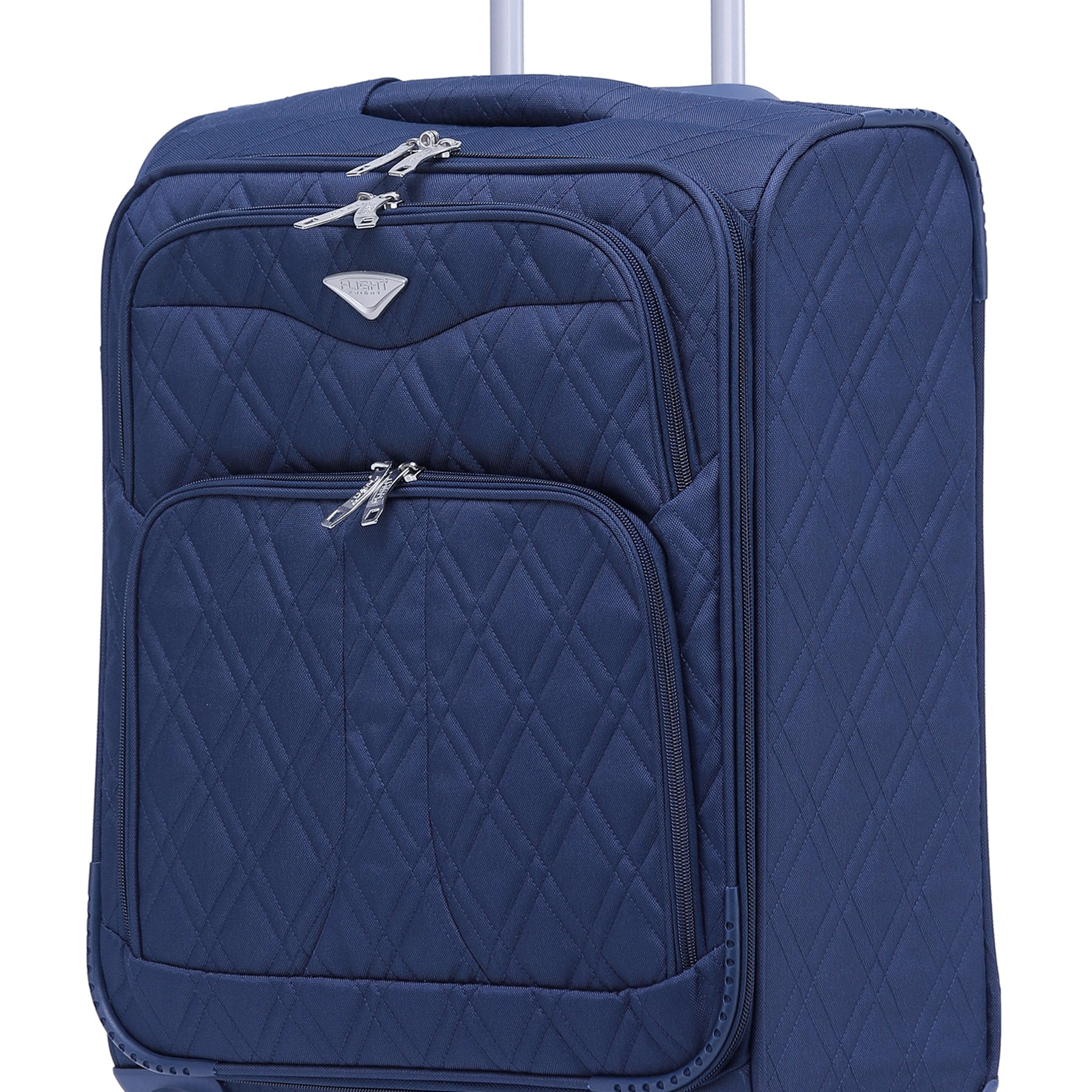55x40x20cm Quilted Soft Shell Carry-On Cabin Case