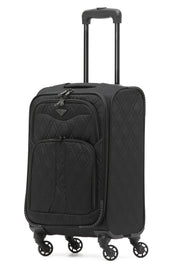 55x35x20cm Soft Shell Cabin Carry on Case - Quilted