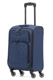 55x35x20cm Soft Shell Cabin Carry on Case - Quilted