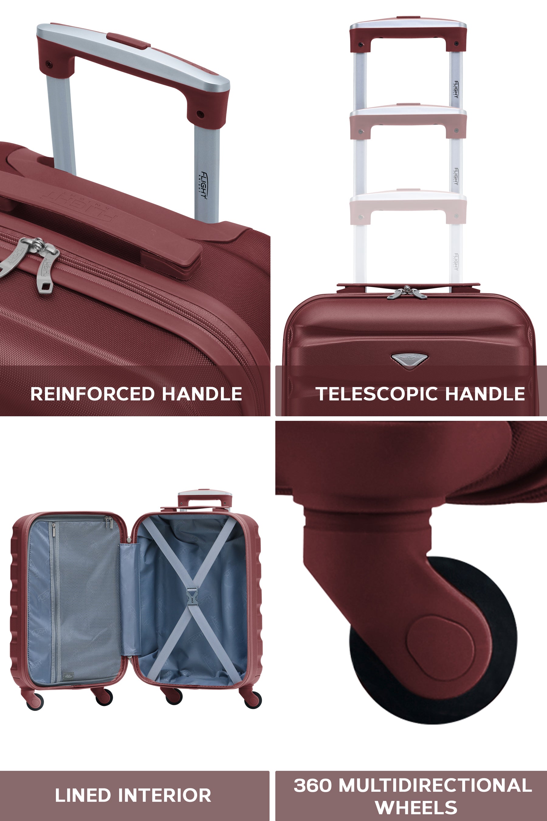 55x35x25cm SAFIR Carry on Cabin Case