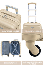 55x35x25cm SAFIR Carry on Cabin Case