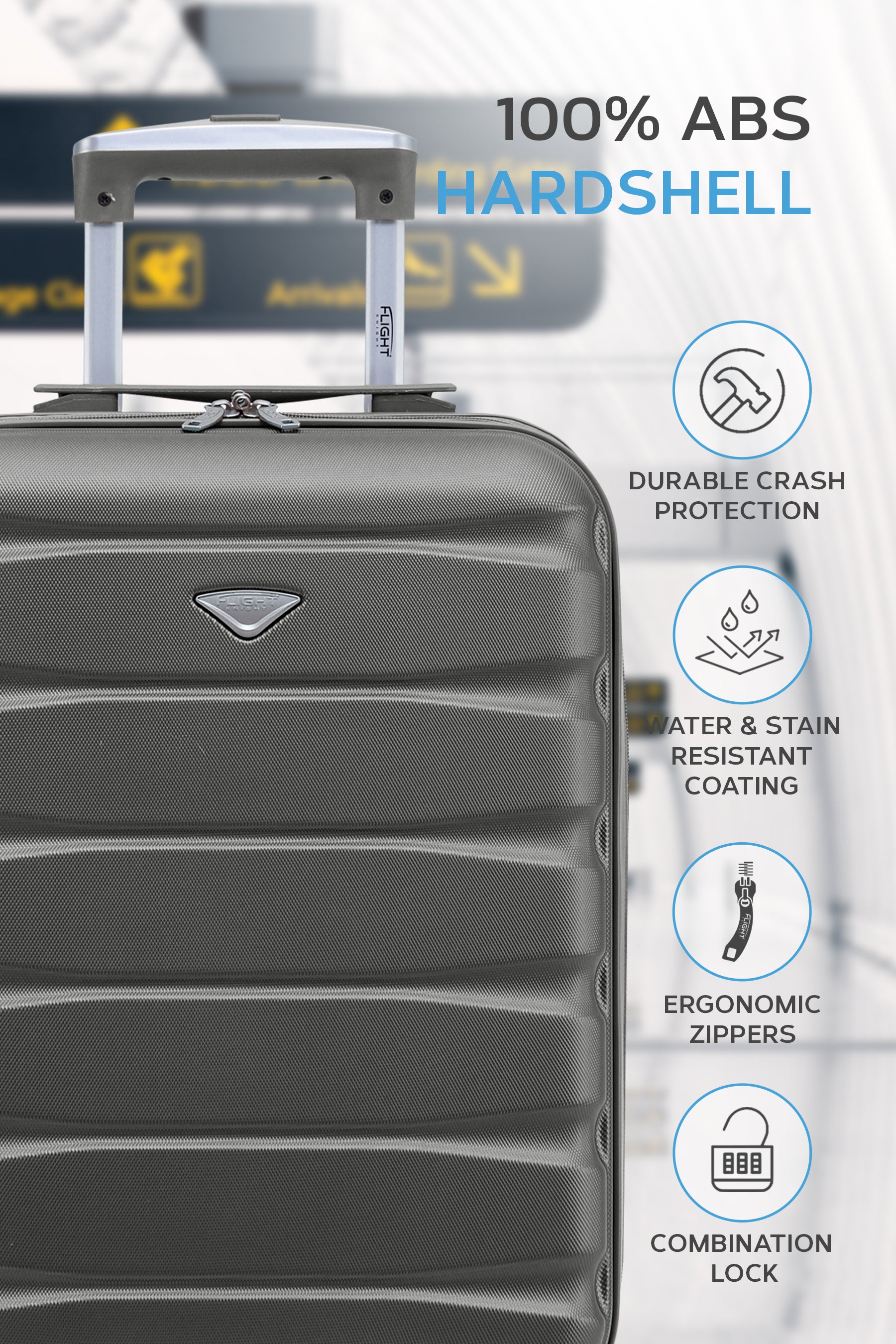 55x35x25cm SAFIR Carry on Cabin Case