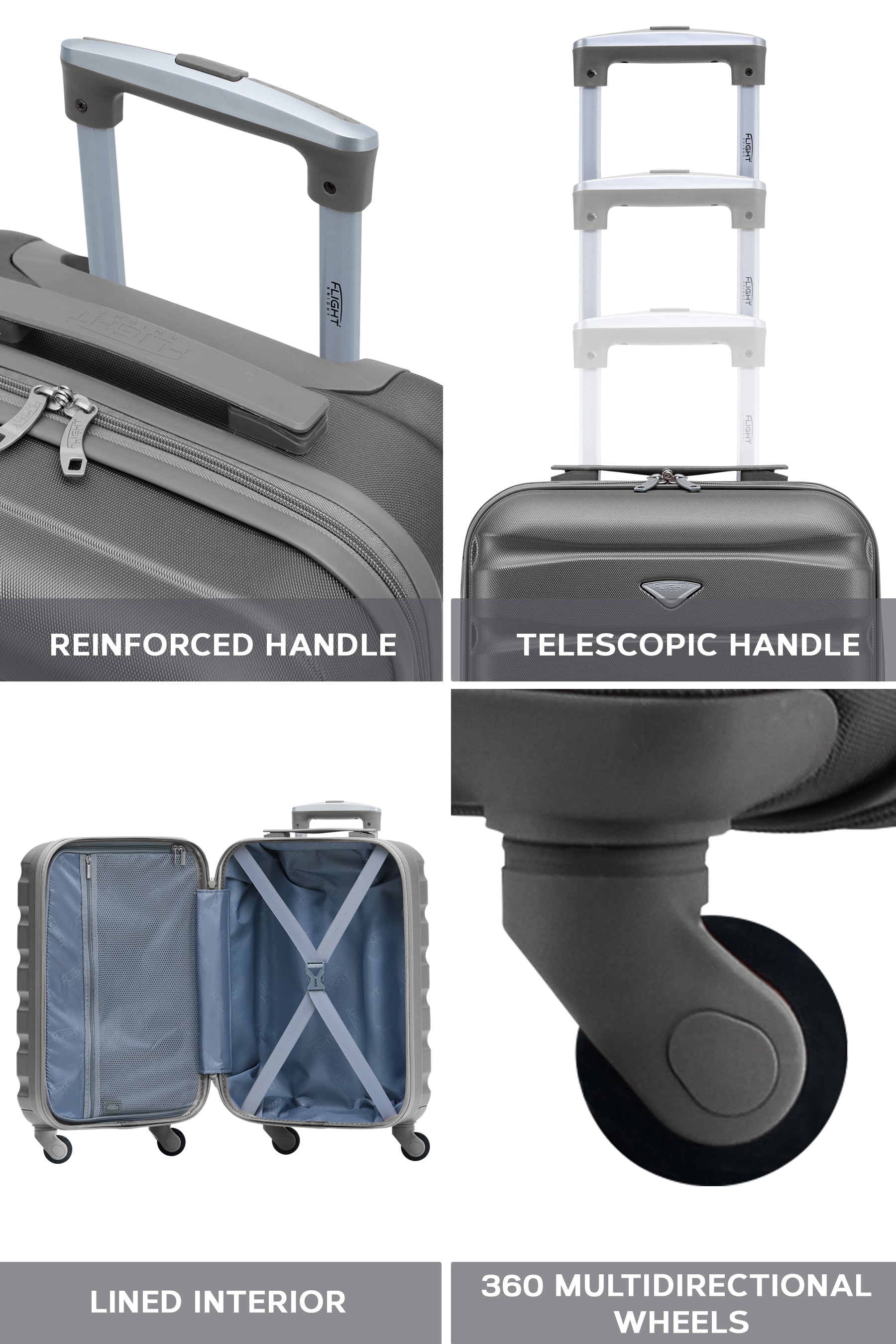 55x35x25cm SAFIR Carry on Cabin Case