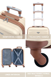 55x35x25cm SAFIR Carry on Cabin Case