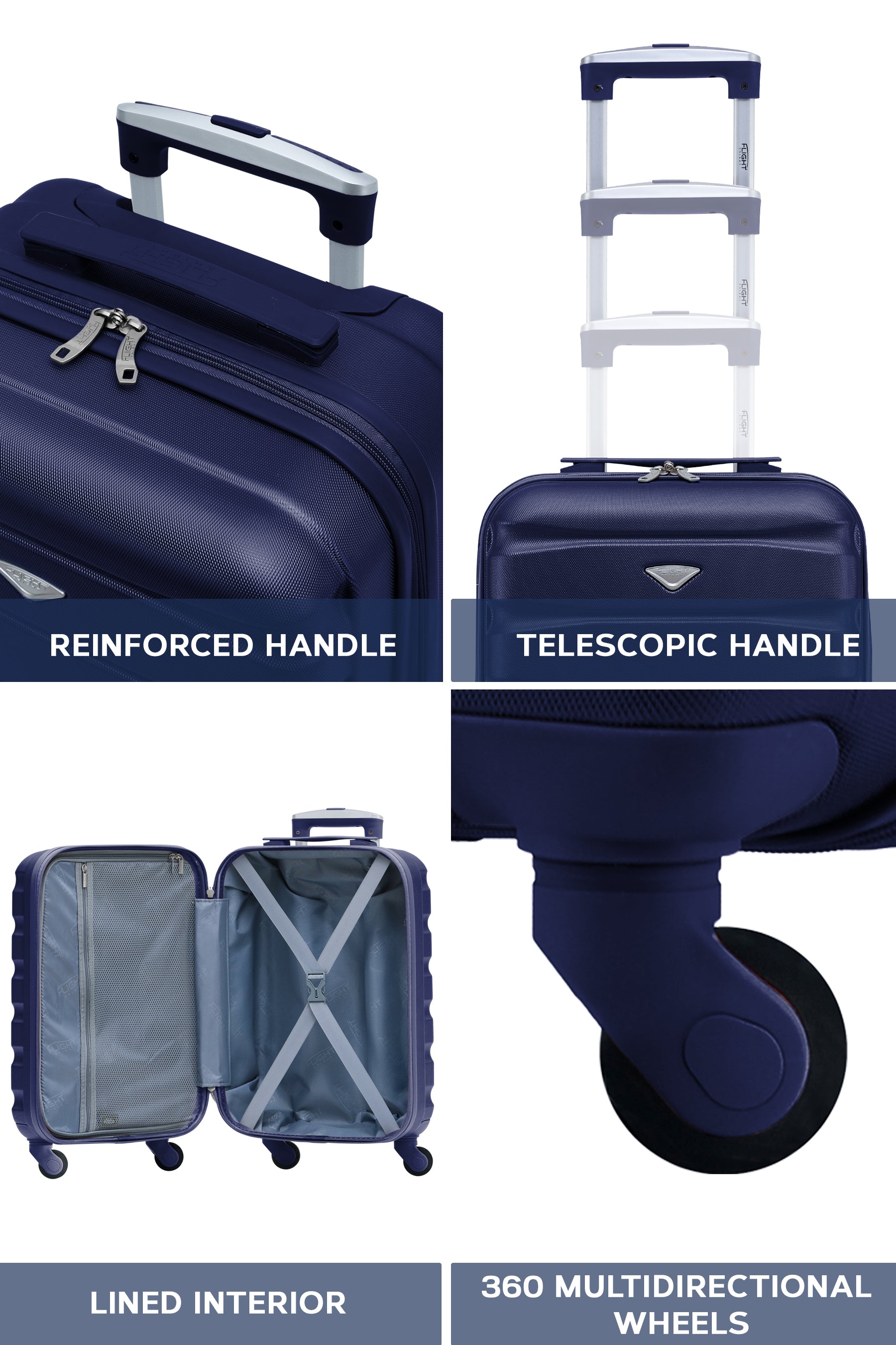 55x35x25cm SAFIR Carry on Cabin Case