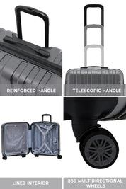 56x45x25cm CURVE Cabin Carry on Case