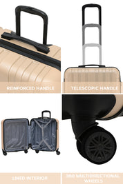 56x45x25cm CURVE Cabin Carry on Case