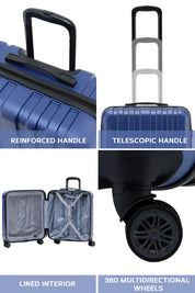 56x45x25cm CURVE Cabin Carry on Case
