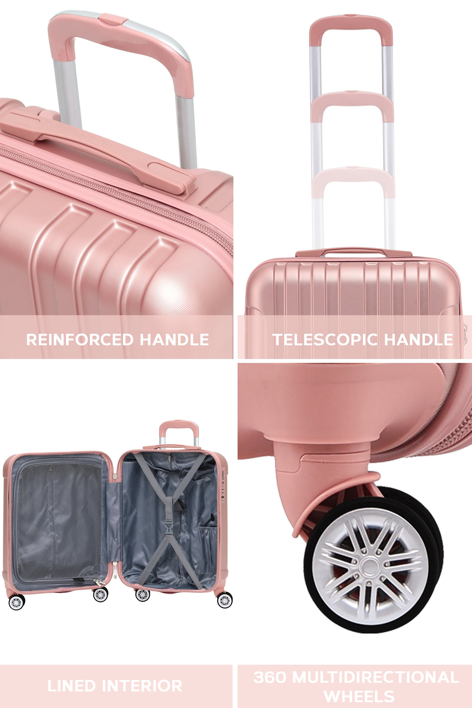 55x40x20cm CURVE Cabin Carry on Case