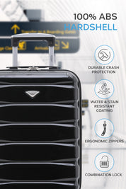 55x35x20cm SAFIR Carry on Cabin Case