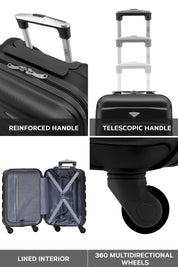 55x35x20cm SAFIR Carry on Cabin Case