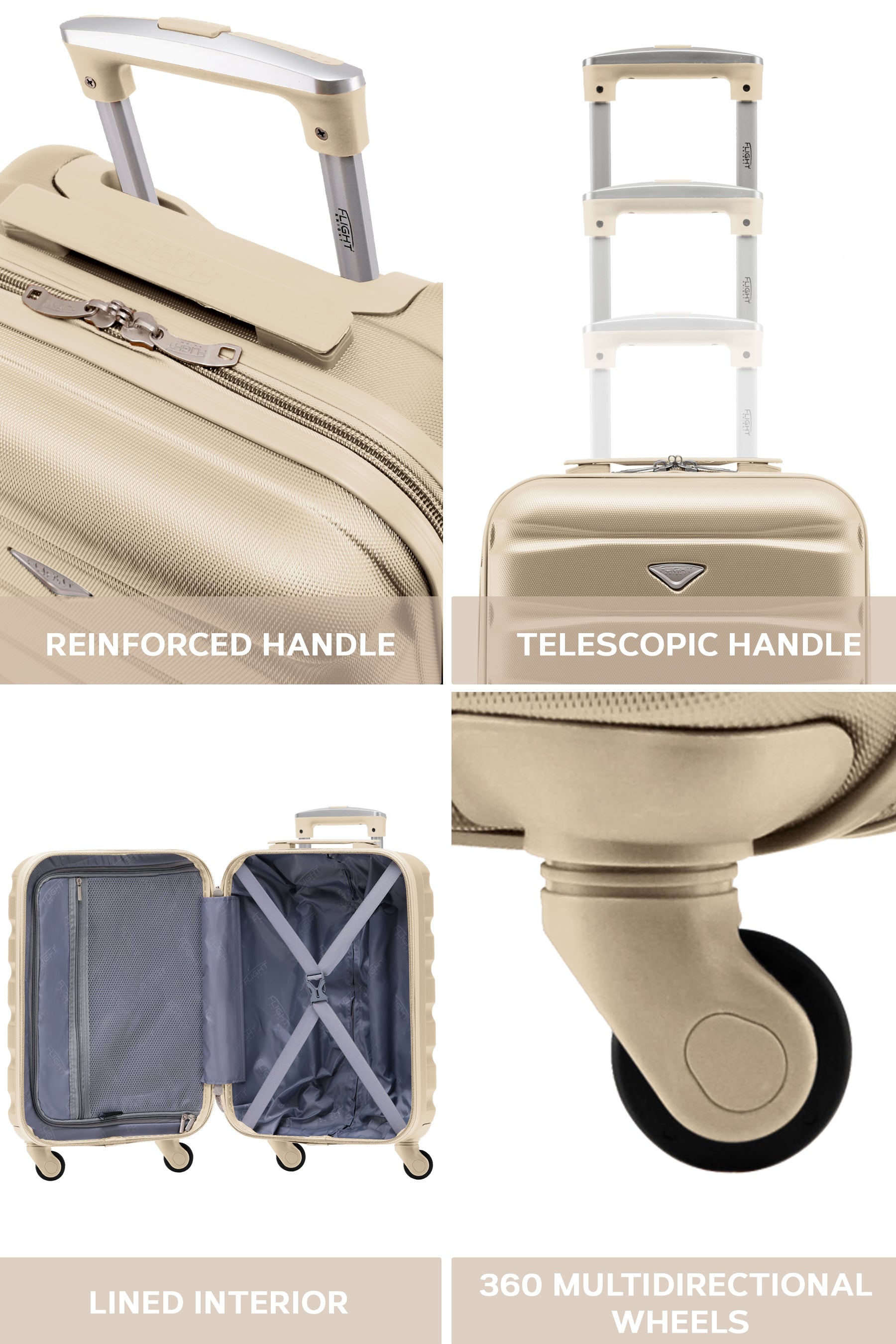 55x35x20cm SAFIR Carry on Cabin Case