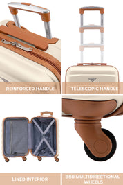 55x35x20cm SAFIR Carry on Cabin Case