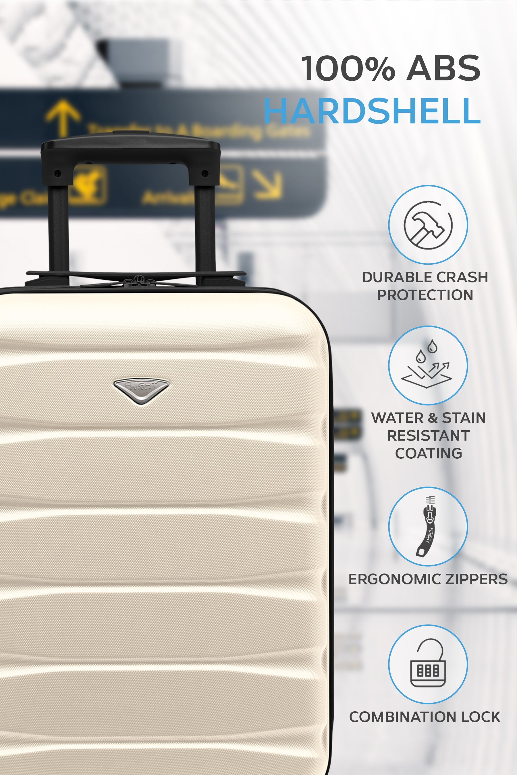 55x35x20cm SAFIR Carry on Cabin Case