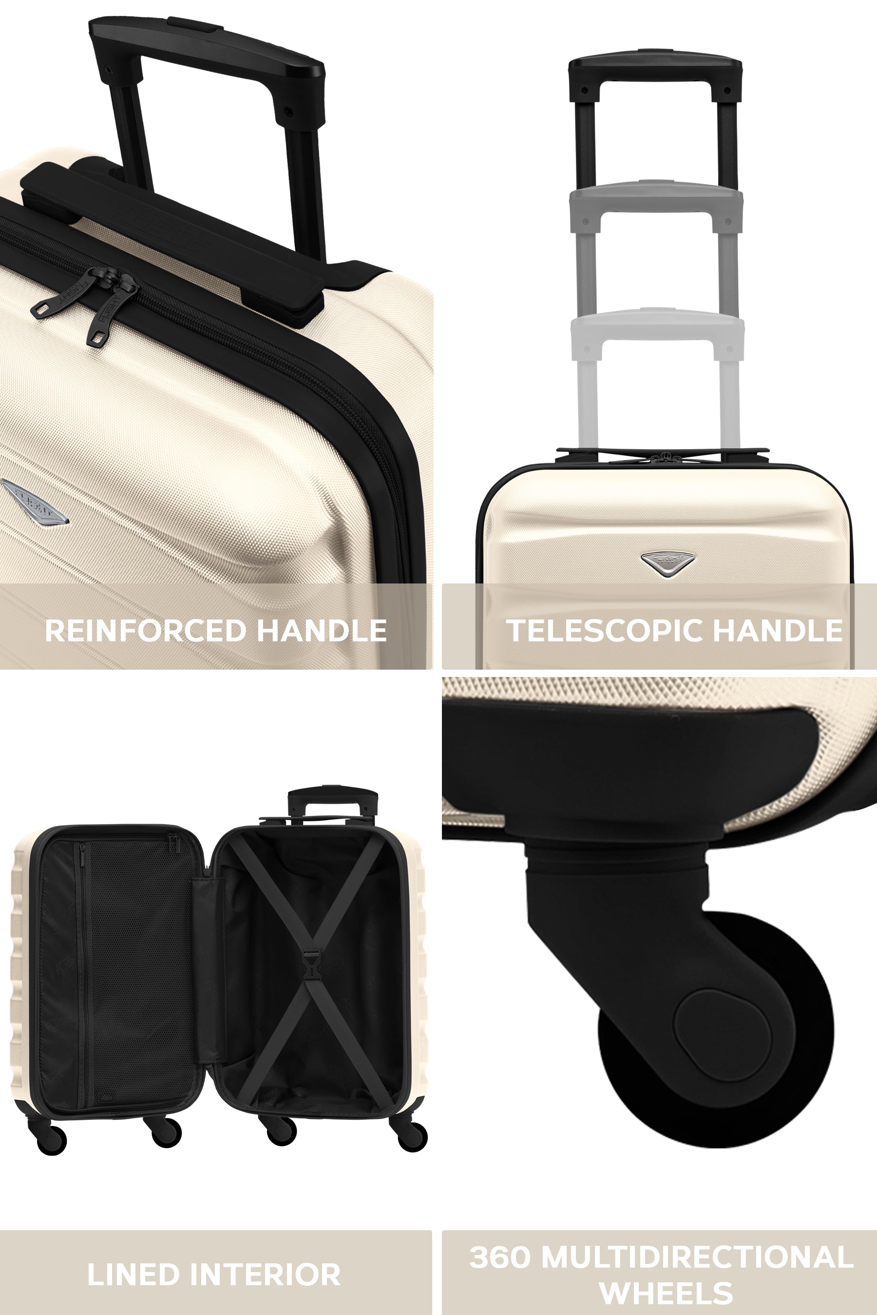 55x35x20cm SAFIR Carry on Cabin Case
