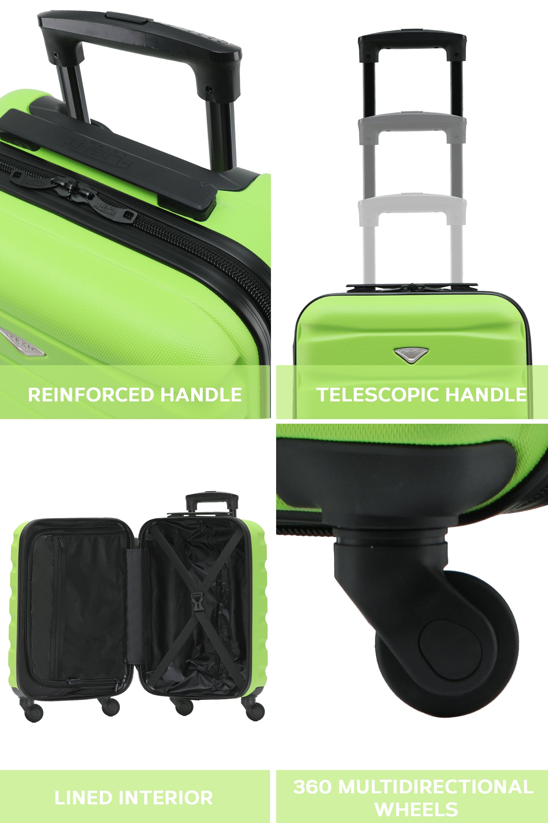 55x35x20cm SAFIR Carry on Cabin Case