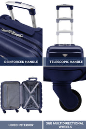55x35x20cm SAFIR Carry on Cabin Case