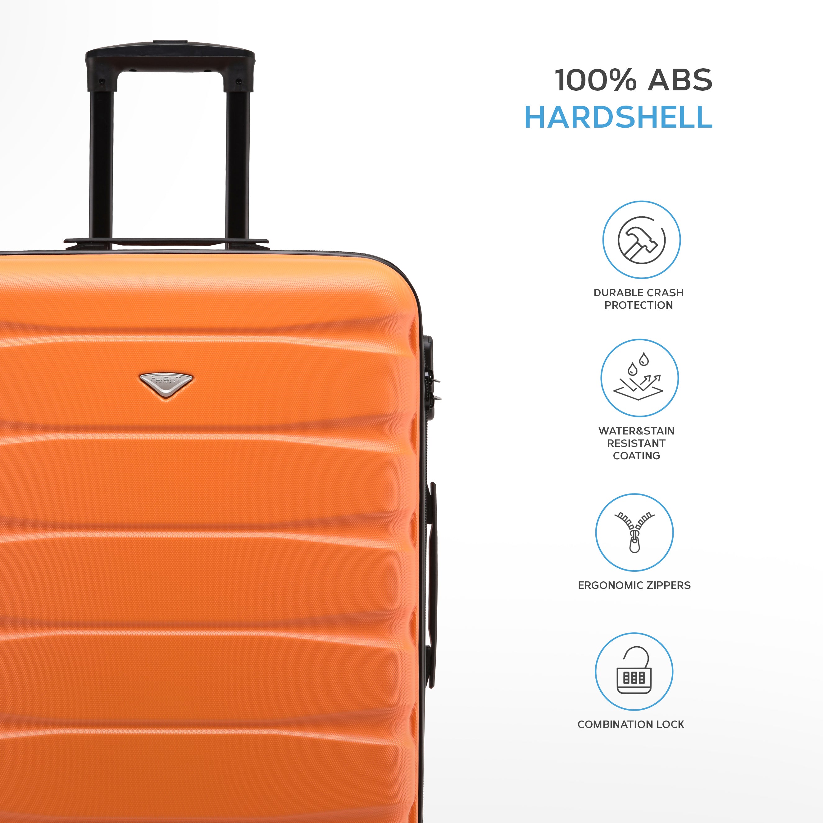 SAFIR Cabin Bag & Large Check-in Suitcase Set of 2
