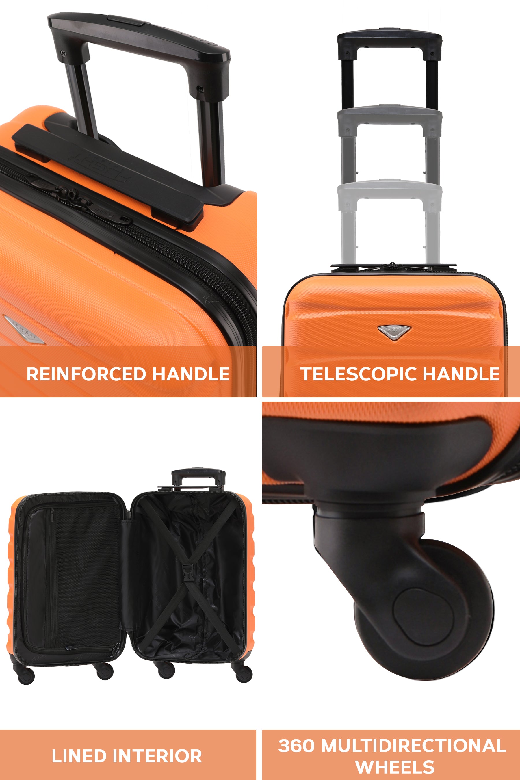 55x35x20cm SAFIR Carry on Cabin Case