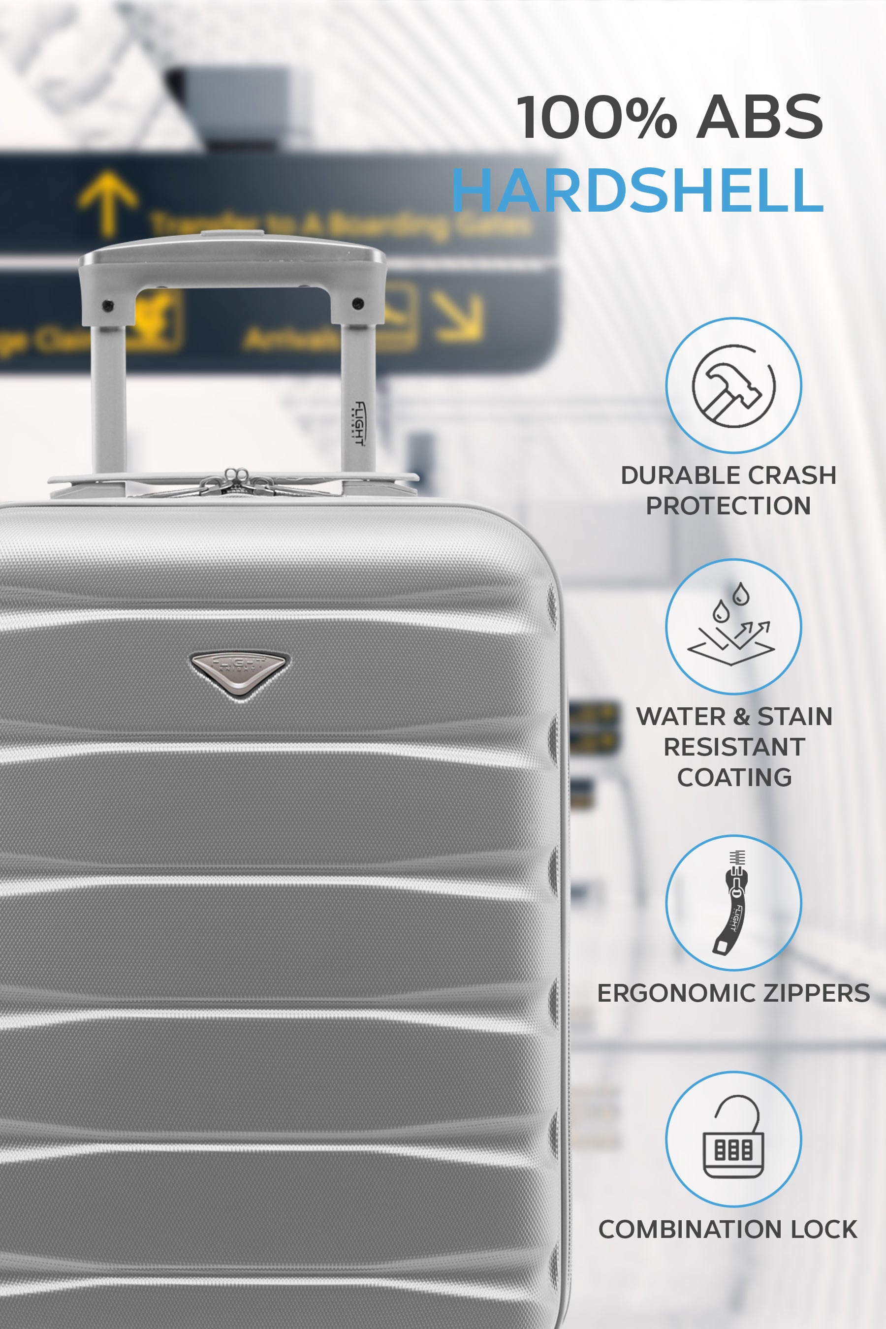 55x35x20cm SAFIR Carry on Cabin Case