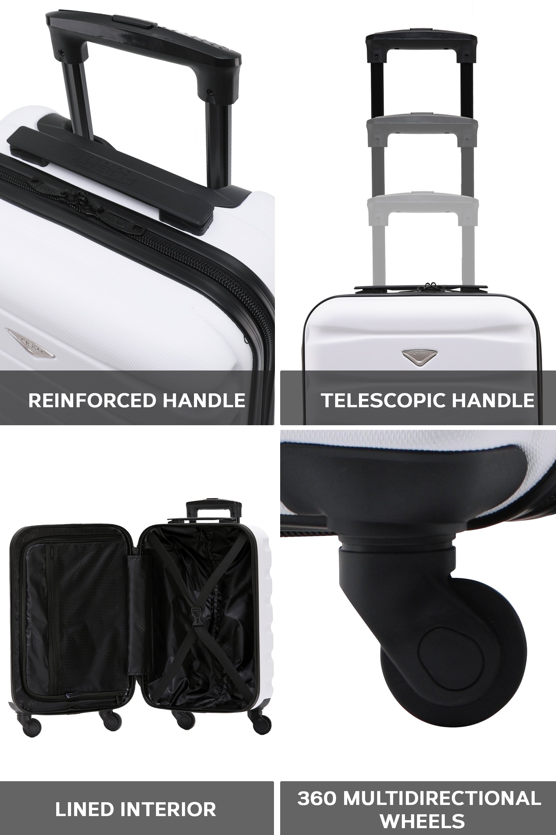 55x35x20cm SAFIR Carry on Cabin Case