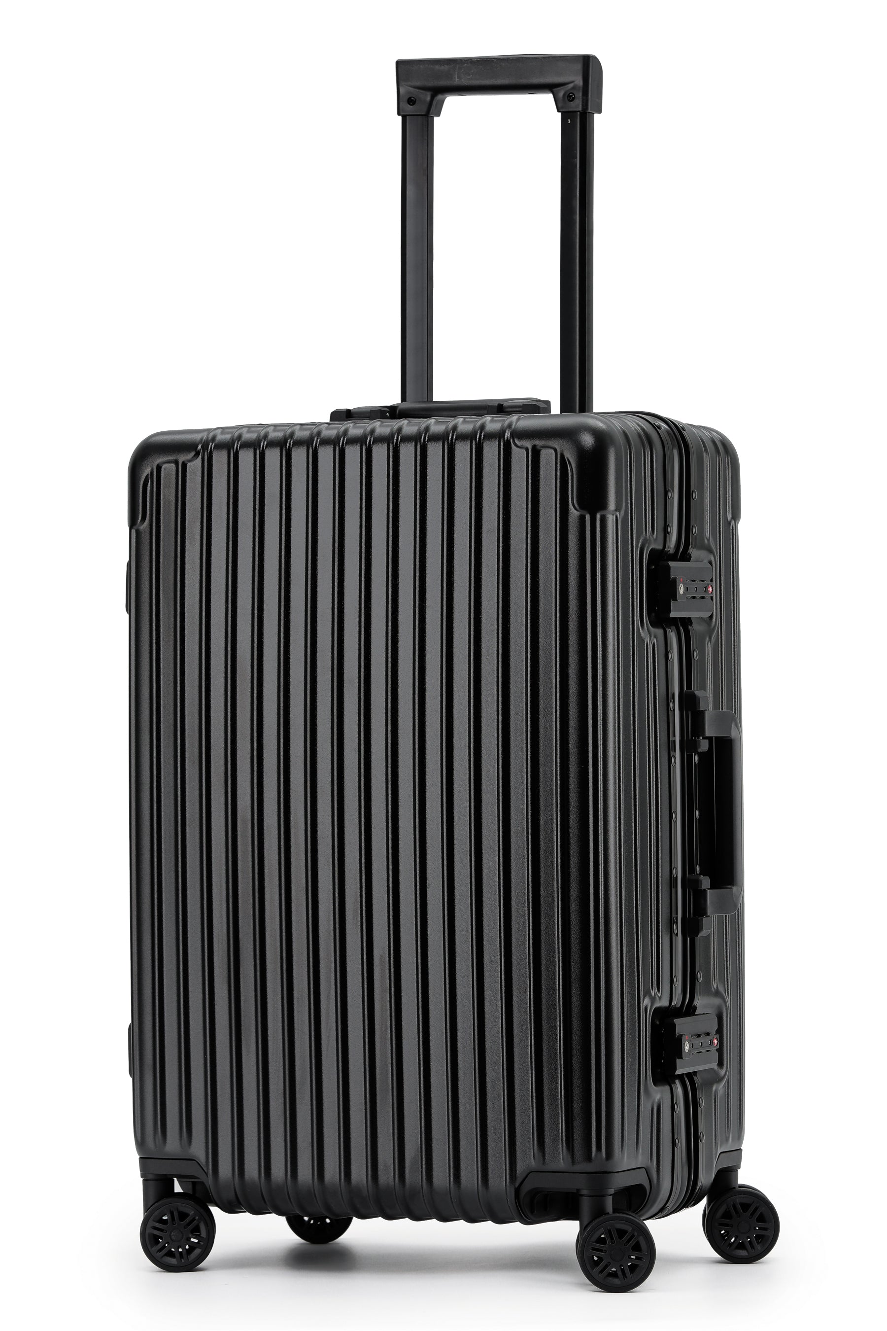 Medium 26" Silver Travel Checked Luggage