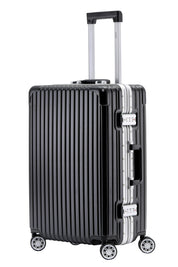 Medium 26" Silver Travel Checked Luggage