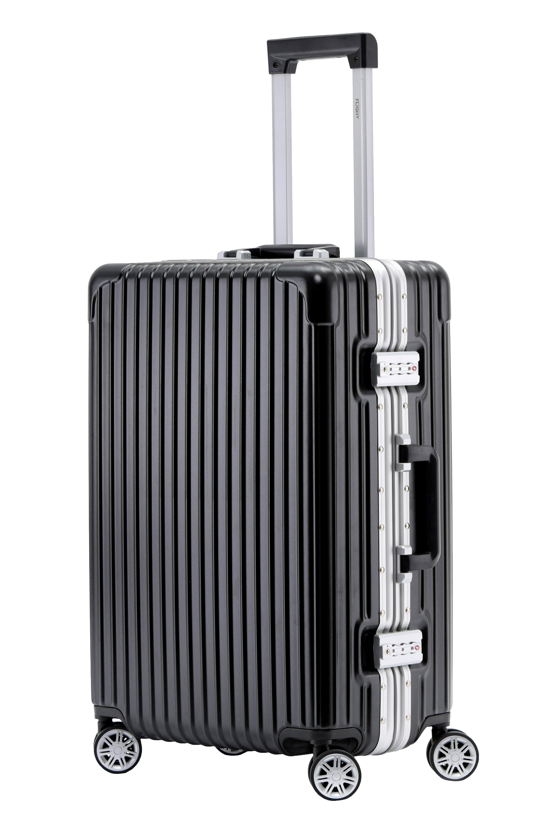 Medium 26" Silver Travel Checked Luggage