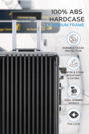 55x35x20cm Silver Travel Cabin Case