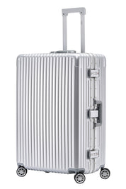 Large 30" Silver Travel Checked Luggage