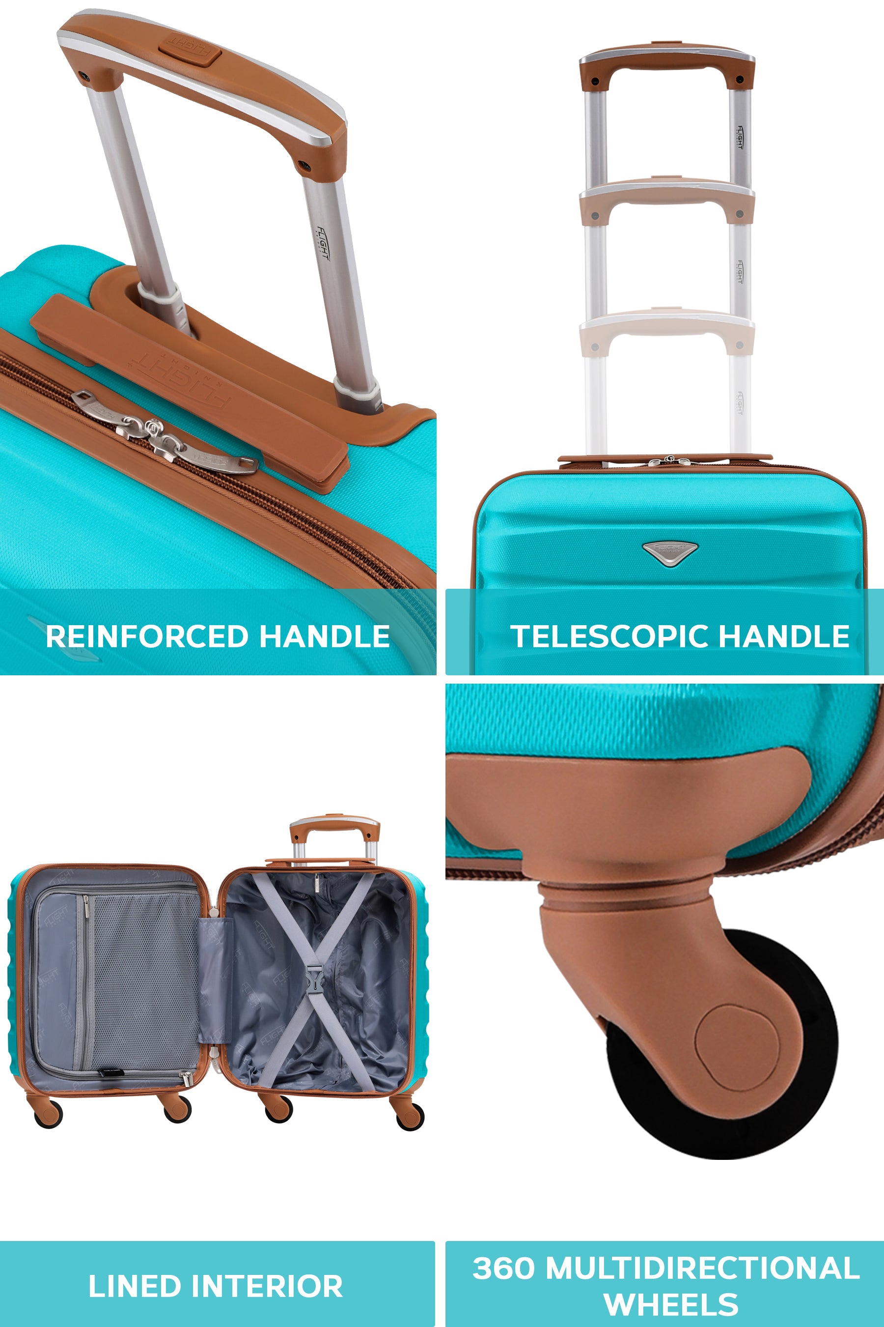 45x36x20cm SAFIR Carry on Cabin Case