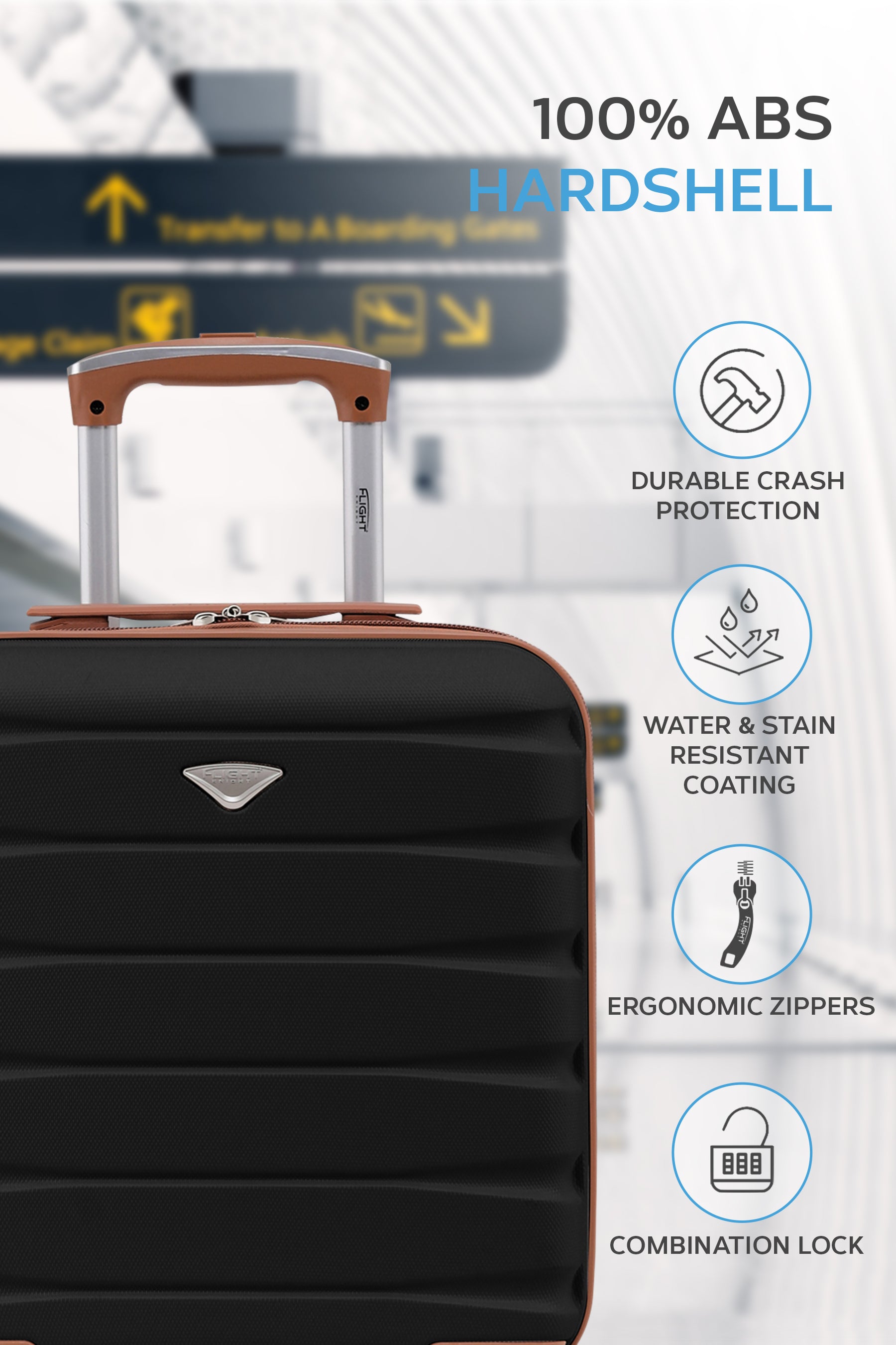 45x36x20cm SAFIR Carry on Cabin Case