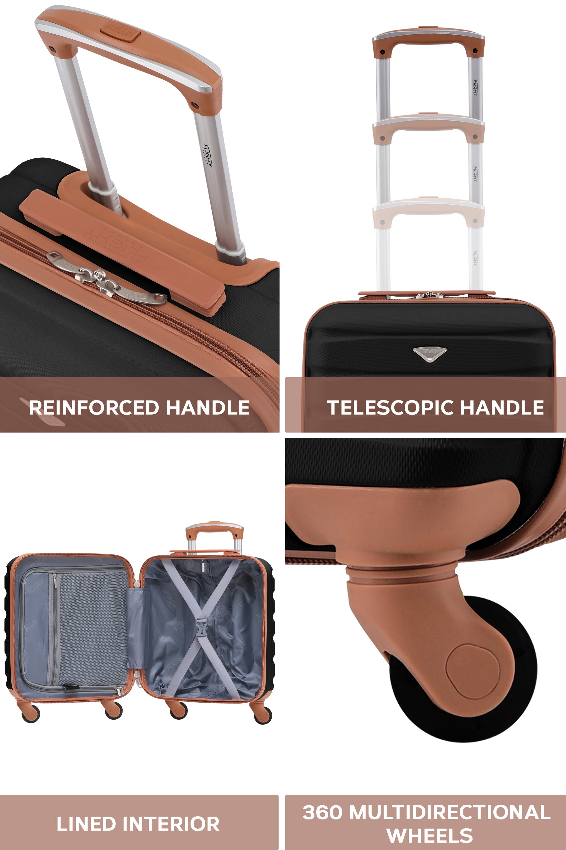 45x36x20cm SAFIR Carry on Cabin Case