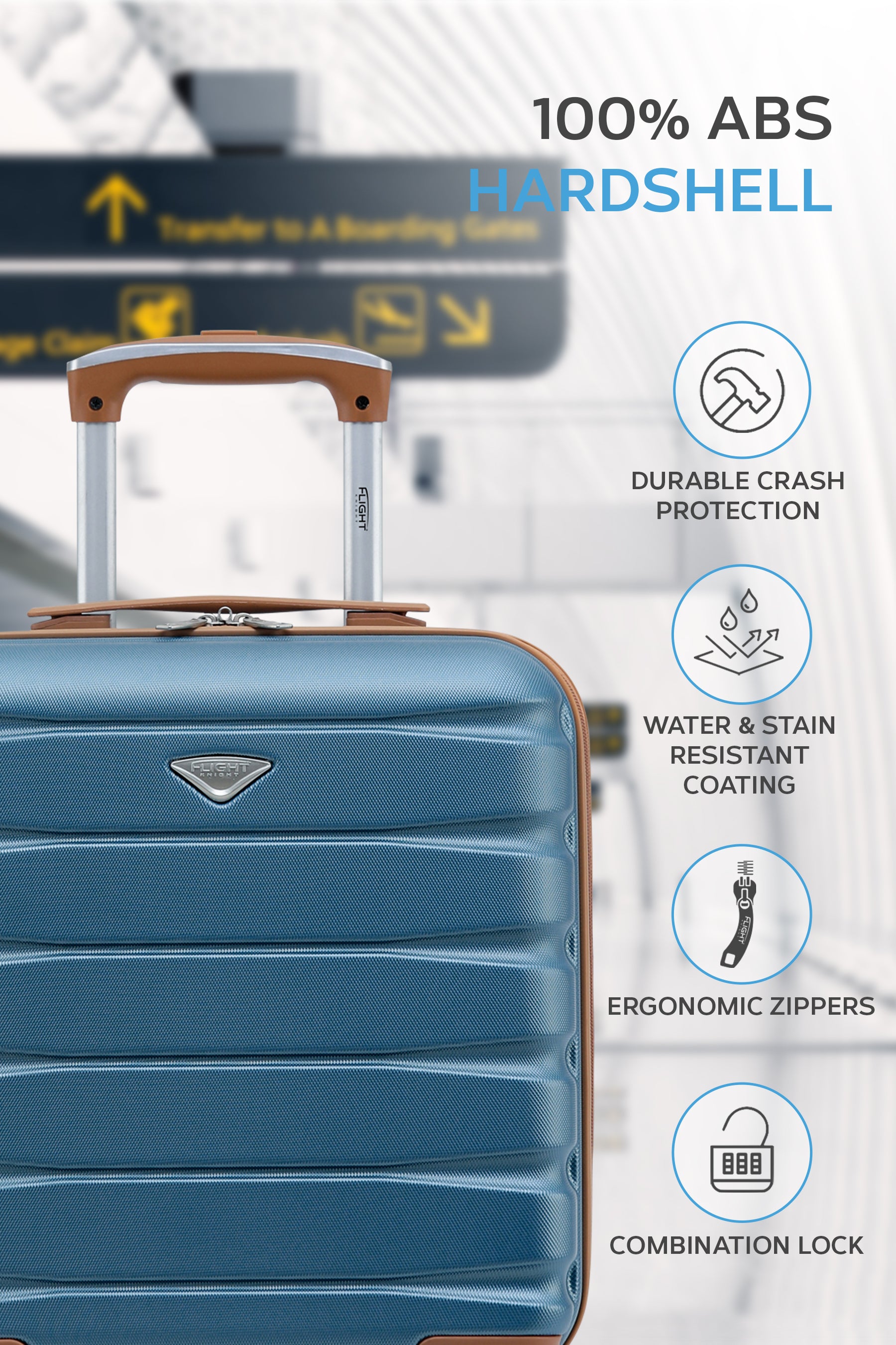 45x36x20cm SAFIR Carry on Cabin Case