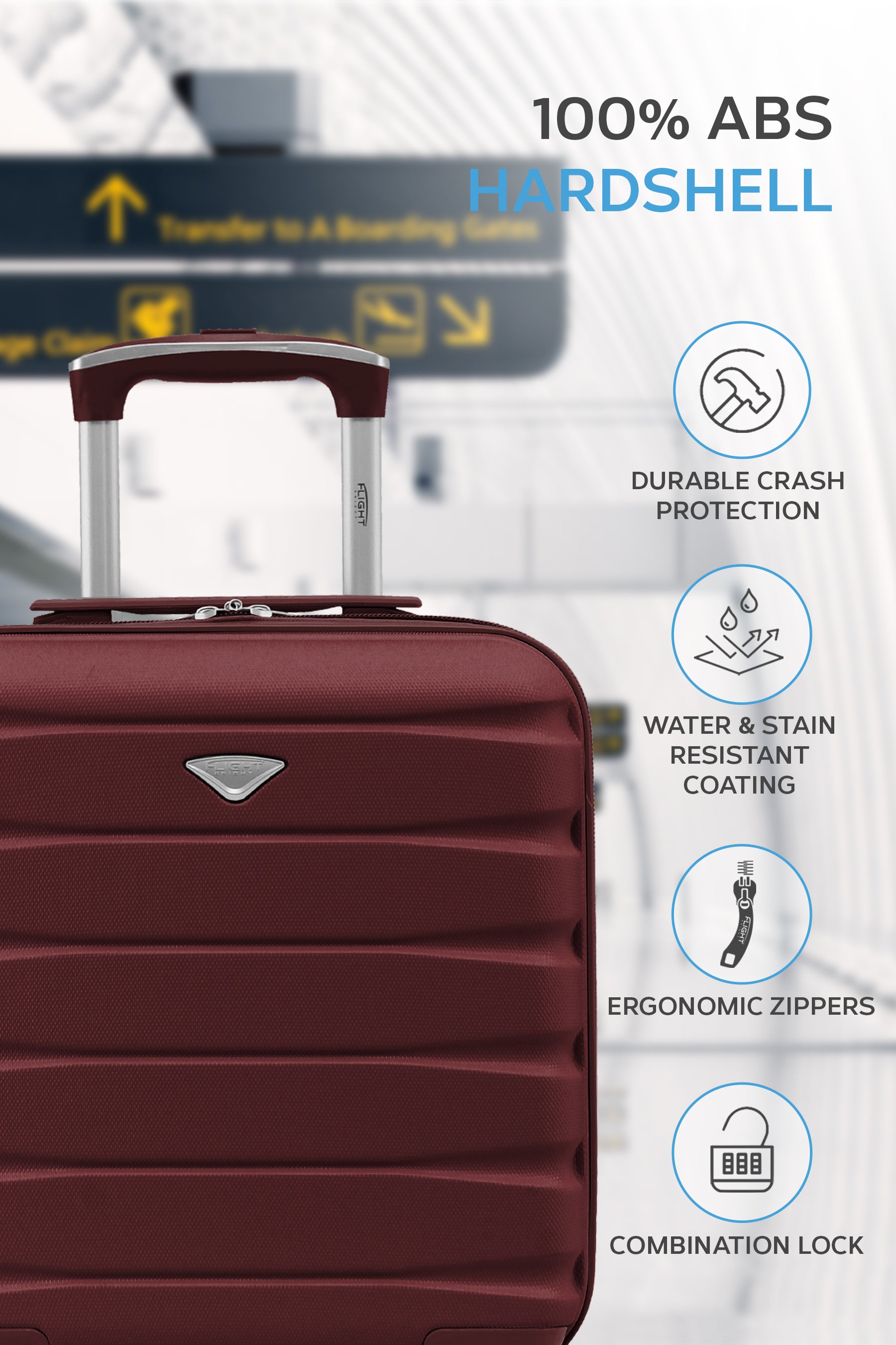 45x36x20cm SAFIR Carry on Cabin Case