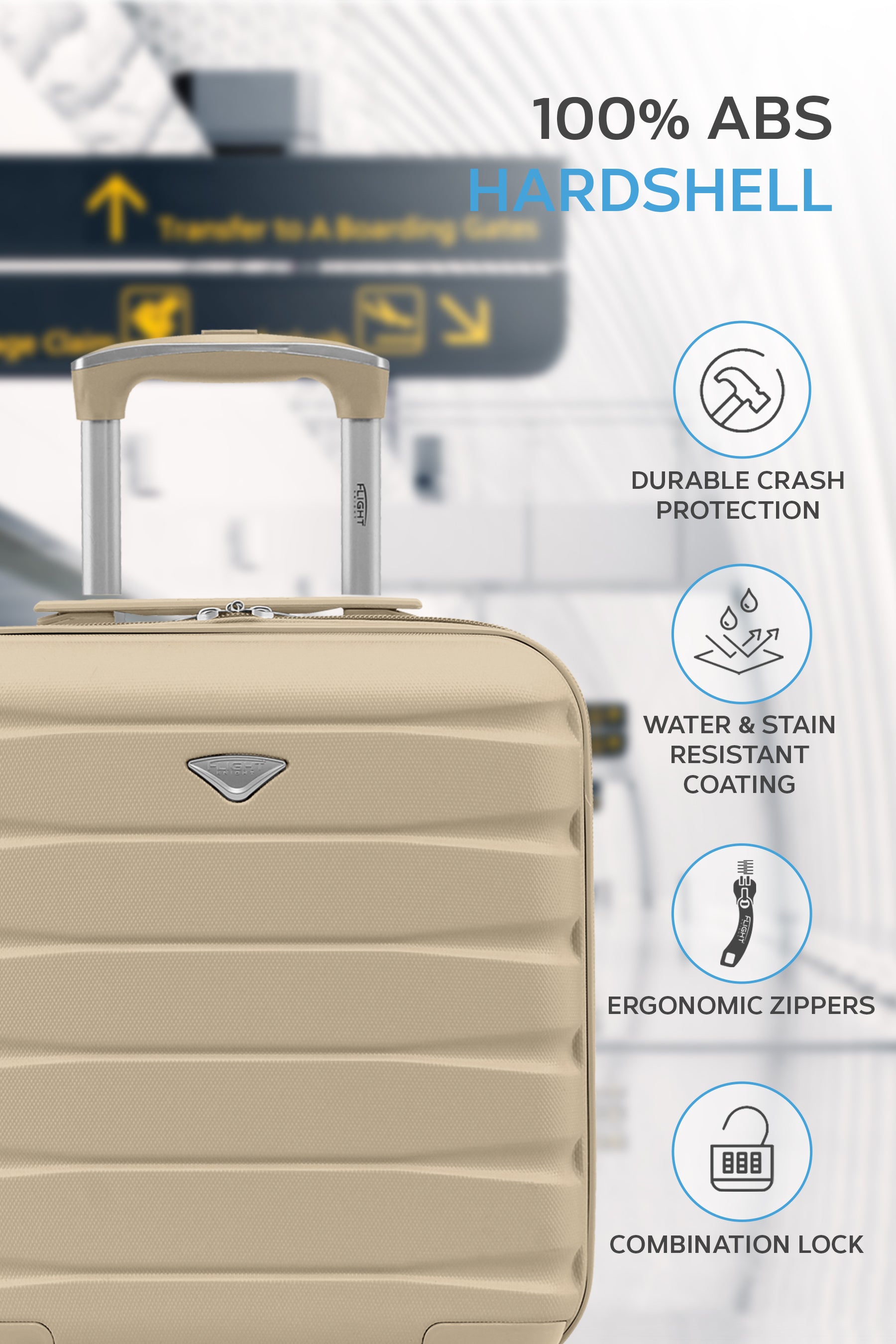45x36x20cm SAFIR Carry on Cabin Case